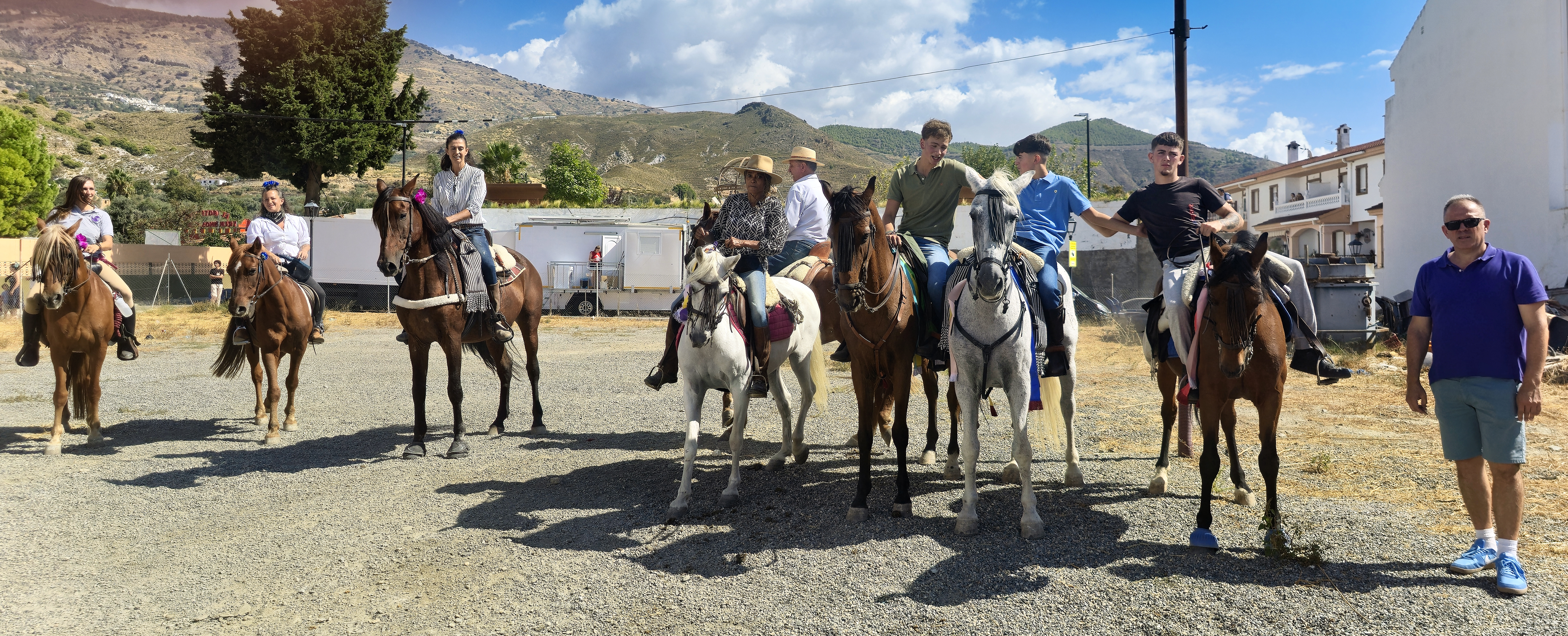 carrera de cintas de caballo
