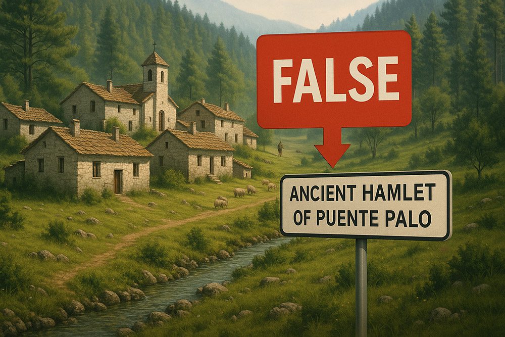 AI halluninating the ancient hamlet of Puente Palo