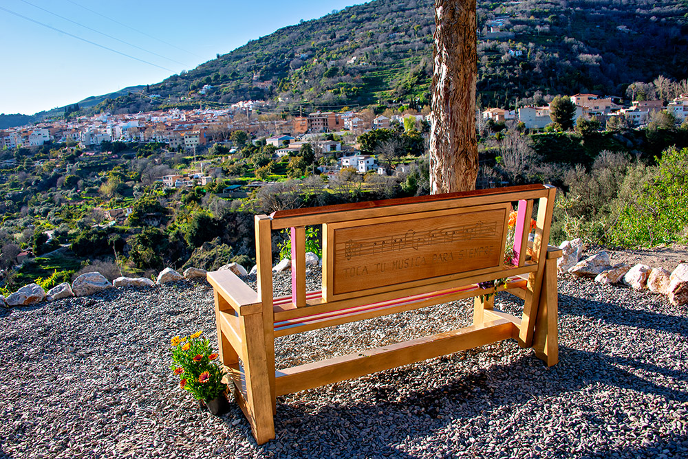 sorrel badger bench view