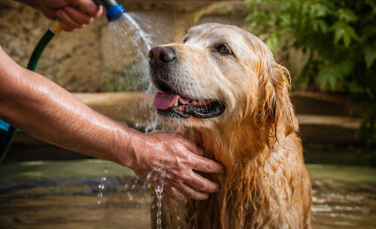 cooling dog