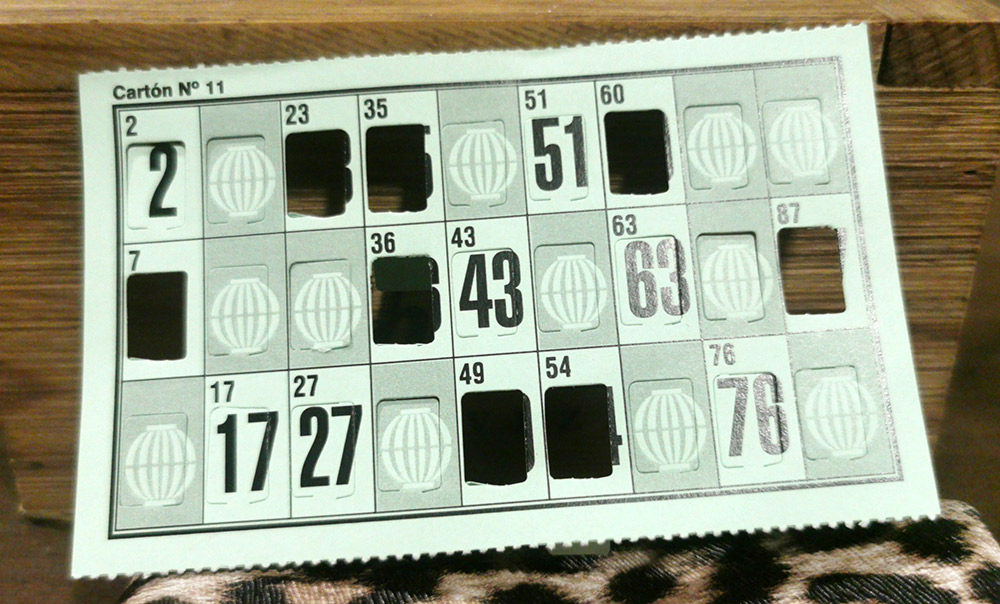 august in spain bingo