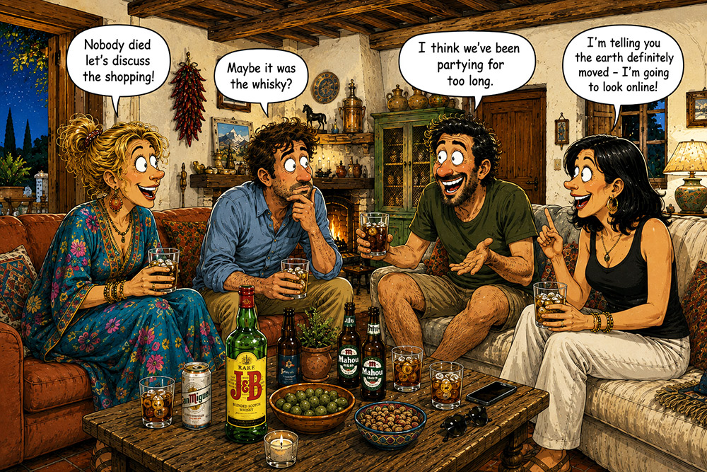 granada earthquake humour